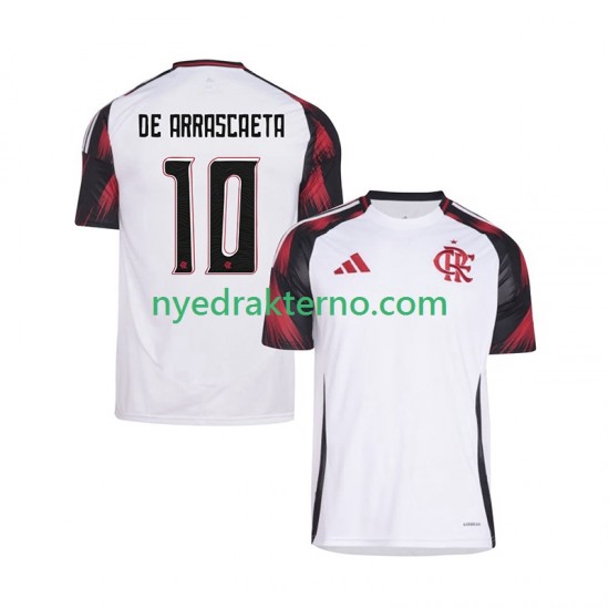 CR Flamengo Fotballdrakt Giorgian de Arrascaeta 10 Herre Bortedraktsett 2025-2026 Kortermet