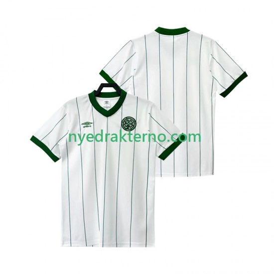 Celtic Fotballdrakt FC 1982 1983 Retro Herre Bortedraktsett Kortermet