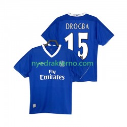 Chelsea Fotballdrakt DROGBA 15 2003 2005 Retro Herre Hjemmedraktsett Kortermet