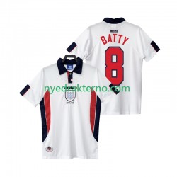England Fotballdrakt BATTY 8 1998 Retro Herre Hjemmedraktsett Kortermet