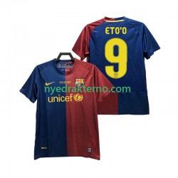 FC Barcelona Fotballdrakt ETO O 9 Champions League 2009 Retro Herre Hjemmedraktsett 2008 Kortermet