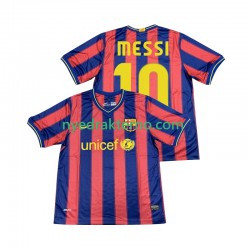 FC Barcelona Fotballdrakt Lionel Messi 10 2009 Retro Herre Hjemmedraktsett 2010 Kortermet