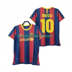 FC Barcelona Fotballdrakt Lionel Messi 10 Retro Herre Hjemmedraktsett 2011 2010 Kortermet