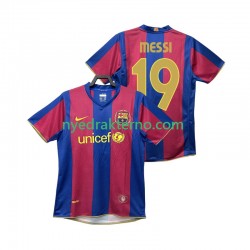 FC Barcelona Fotballdrakt Lionel Messi 19 2007 Retro Herre Hjemmedraktsett 2008 Kortermet