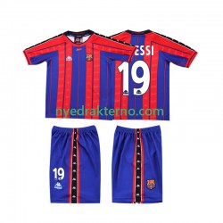 FC Barcelona Fotballdrakt Lionel Messi 19 1997 1998 Retro Barn Hjemmedraktsett Kortermet