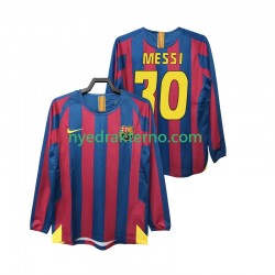 FC Barcelona Fotballdrakt Lionel Messi 30 2005 Retro Herre Hjemmedraktsett 2006 Langermet