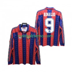 FC Barcelona Fotballdrakt RONALDO 9 1996 1997 Retro Herre Hjemmedraktsett Langermet