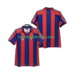 FC Barcelona Fotballdrakt 1996 1997 Retro Herre Hjemmedraktsett Kortermet