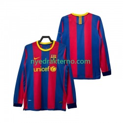 FC Barcelona Fotballdrakt Retro Herre Hjemmedraktsett 2011 2010 Langermet