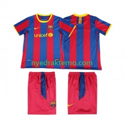 FC Barcelona Fotballdrakt Retro Barn Hjemmedraktsett 2011 2010 Kortermet