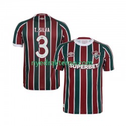 Fluminense Fotballdrakt Thiago Silva 3 Herre Hjemmedraktsett 2025-2026 Kortermet