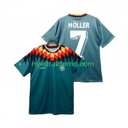 Tyskland Fotballdrakt MOLLER 7 Retro Herre Bortedraktsett 1994 Kortermet