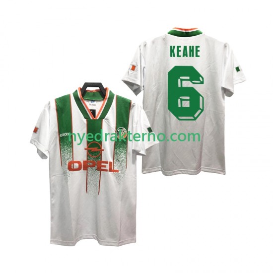 Irland Fotballdrakt KEAHE 6 Retro Herre Bortedraktsett 1994 Kortermet