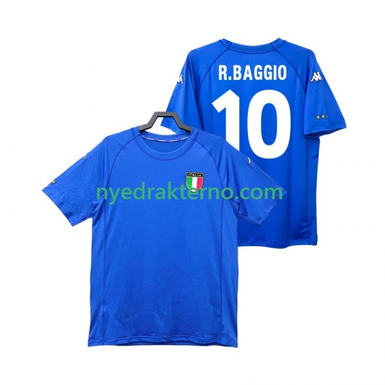 Italia Fotballdrakt Roberto Baggio 10 2000 Retro Herre Hjemmedraktsett Kortermet