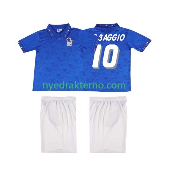 Italia Fotballdrakt Roberto Baggio 10 Retro Barn Hjemmedraktsett 1994 Kortermet