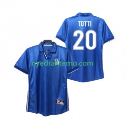 Italia Fotballdrakt Totti 20 1998 Retro Herre Hjemmedraktsett Kortermet