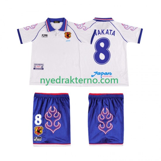 Japan Fotballdrakt NAKATA 8 1998 Retro Barn Bortedraktsett Kortermet