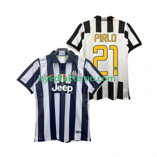 Juventus Fotballdrakt Andrea Pirlo 21 2014 2015 Retro Herre Hjemmedraktsett Kortermet