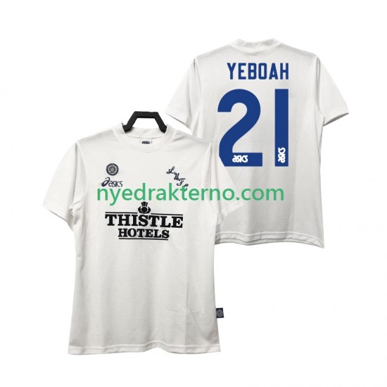 Leeds United Fotballdrakt YEBOAH 21 1995 1996 Retro Herre Hjemmedraktsett Kortermet