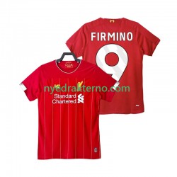 Liverpool Fotballdrakt FIRMINO 9 2019 2020 Retro Herre Hjemmedraktsett Kortermet