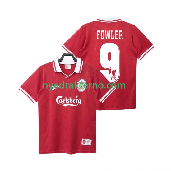 Liverpool Fotballdrakt FOWLER 9 1996 1998 Retro Herre Hjemmedraktsett Kortermet