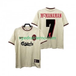 Liverpool Fotballdrakt MCMANAMAN 7 1996 1997 Retro Herre Bortedraktsett Kortermet