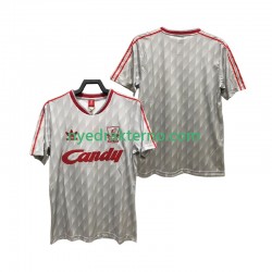 Liverpool Fotballdrakt 1989 1991 Retro Herre Bortedraktsett Kortermet