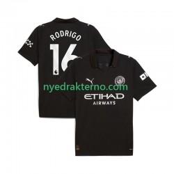 Manchester City Fotballdrakt Rodrigo Hernandez 16 Herre Bortedraktsett 2025-2026 Kortermet