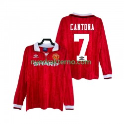 Manchester United Fotballdrakt CANTONA 7 1992 Retro Herre Hjemmedraktsett 1994 Langermet