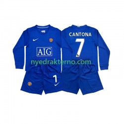 Manchester United Fotballdrakt CONTONA 7 2009 Retro Barn Tredjedraktsett 2008 Langermet