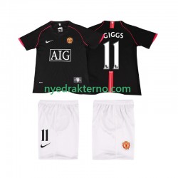 Manchester United Fotballdrakt GIGGS 11 2007 Retro Barn Bortedraktsett 2008 Kortermet