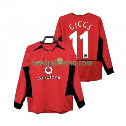 Manchester United Fotballdrakt GIGGS 11 2002 Retro Herre Hjemmedraktsett 2004 Langermet