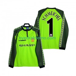Manchester United Fotballdrakt SCHMEICHEL 1 1998 2000 Keeper Retro Herre Hjemmedraktsett Langermet