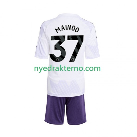 Manchester United Fotballdrakt Kobbie Mainoo 37 Barn Bortedraktsett 2025-2026 Kortermet