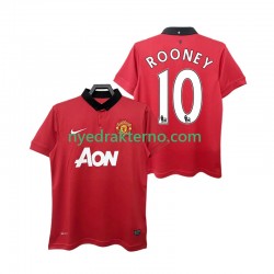 Manchester United Fotballdrakt ROONEY 10 2013 2014 Retro Herre Hjemmedraktsett Kortermet
