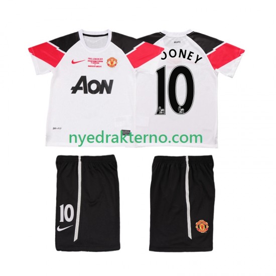 Manchester United Fotballdrakt ROONEY 10 Champions League 2012 Retro Barn Tredjedraktsett 2011 Kortermet