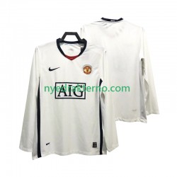 Manchester United Fotballdrakt Premier League 2009 Retro Herre Bortedraktsett 2008 Langermet