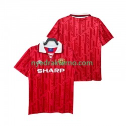Manchester United Fotballdrakt 1992 Retro Herre Hjemmedraktsett 1994 Kortermet