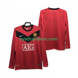 Manchester United Fotballdrakt 2009 Retro Herre Hjemmedraktsett 2010 Langermet