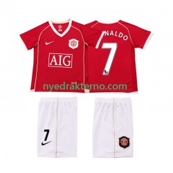 Manchester United Fotballdrakt Ronaldo 7 2007 Retro Barn Hjemmedraktsett 2006 Kortermet