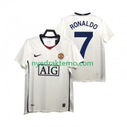 Manchester United Fotballdrakt Ronaldo 7 Premier League 2009 Retro Herre Bortedraktsett 2008 Kortermet