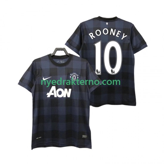 Manchester United Fotballdrakt Rooney 10 2013 2014 Retro Herre Bortedraktsett Kortermet