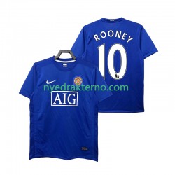 Manchester United Fotballdrakt Rooney 10 2009 Retro Herre Tredjedraktsett 2008 Kortermet
