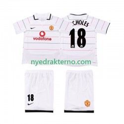 Manchester United Fotballdrakt SCHOLES 18 2003 Retro Barn Tredjedraktsett 2006 Kortermet