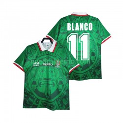 Mexico Fotballdrakt BLANCO 11 1998 Retro Herre Hjemmedraktsett Kortermet