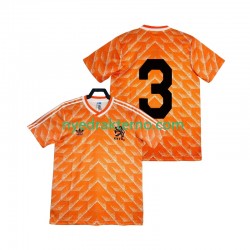 Nederland Fotballdrakt 3 1988 Retro Herre Hjemmedraktsett Kortermet