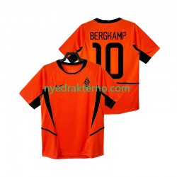 Nederland Fotballdrakt BERGKAMP 10 2002 Retro Herre Hjemmedraktsett Kortermet