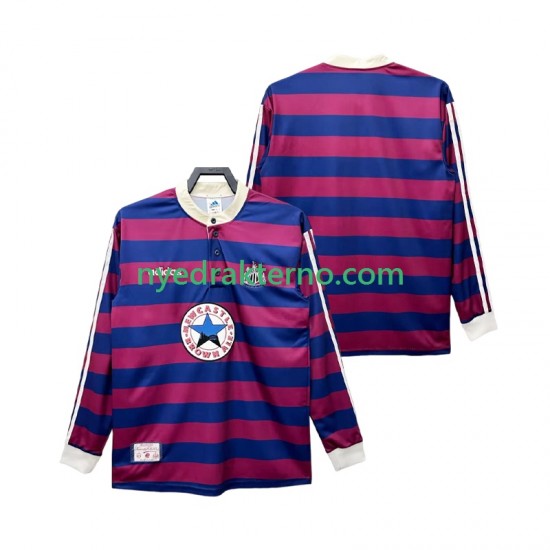 Newcastle United Fotballdrakt 1995 1997 Retro Herre Bortedraktsett Langermet