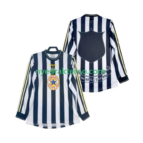 Newcastle United Fotballdrakt 1997 Retro Herre Hjemmedraktsett 1999 Langermet