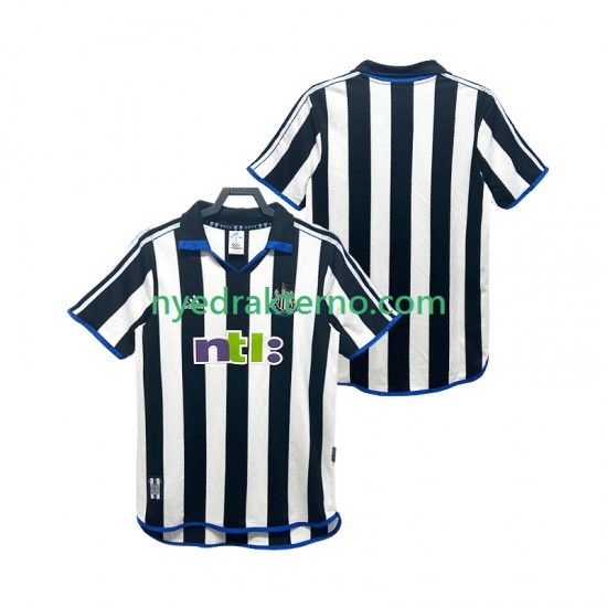 Newcastle United Fotballdrakt 2000 2001 Retro Herre Hjemmedraktsett Kortermet